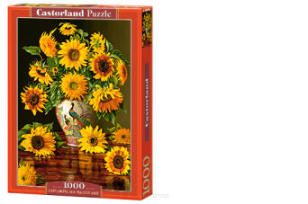 CASTOR PUZZLE 1000 SUNFLOWERS IN A PEACOCK VASE 38