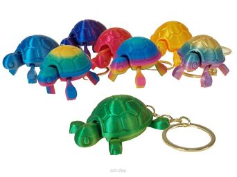 BRELOK 3D ŻÓŁW 11X9 CM 1541