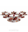 KOMPLET 6 FILIŻANEK ZE SPODK SPRING ROSES 6985 NN - 2