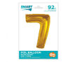 BALON FOLIOWY SMART CYFRA 7 ZŁOTA 92 CM [5] 9803 - 2