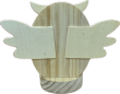 FIGURKA DREWNO NATUR SOWA 14X15 CM 5786 - 2