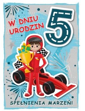 KARTKA URODZINY 5 CHŁOPIEC 2346 NN