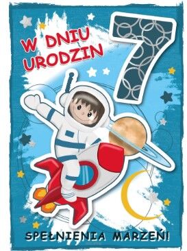 KARTKA URODZINY 7 CHŁOPIEC 2469 NN