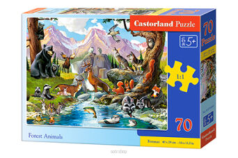 CASTOR PUZZLE 70 FOREST ANIMALS 0091