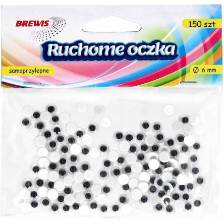 RUCHOME OCZKA 6MM 150 SZT 0365