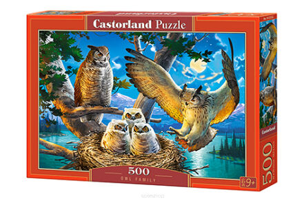 CASTOR PUZZLE 500 OWL FAMILY 3322