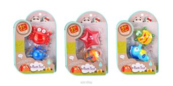 ZWIERZĄTKA MORSKIE GUMOWE DO KĄPIELI 2 SZT 0063 