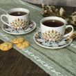 FILIŻANKI ZE SPODKAMI FOLK ŁOWIC 250 ML 2 SZT 6433 - 2