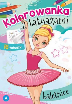 KOLOROWANKA Z TATUAŻAMI BALETNICE 3645