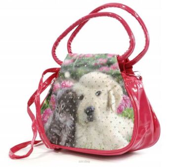 TOREBKA DZIEWCZĘCA PSY KOTY 17X21 CM 1556