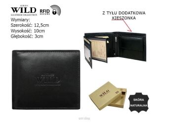 PORTFEL MĘSKI SKÓRA N992L-P-SCR BLACK 7902 NN