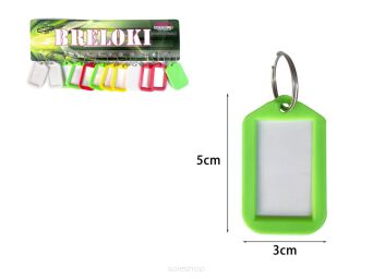 BRELOK ETYKIETKA 5X3 CM (12) 7239