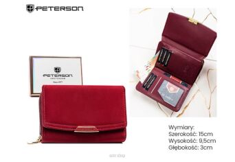 PORTFEL DAMSKI EKO PTN 001-THU BORDO 9044 NN