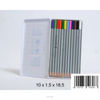 KREDKI W METALOWYM PUDEŁKU 12 KOL (12) 6068 NN