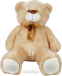 PLUSZ MIŚ Z KOKARDĄ BEŻOWY 70 CM 8149 - 8