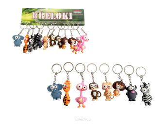 BRELOK ZWIERZAK DUŻE OCZY 5 CM (12) 7031