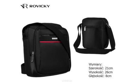 TORBA MĘSKA EKO R-4902 BLACK 7714 NN