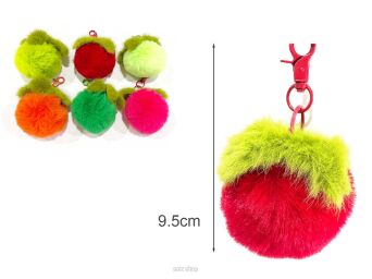 BRELOK PUSZYSTA KULKA OWOC 6/9,5 CM (12) 2217