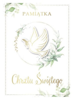 KARTKA PAMIĄTKA CHRZTU ŚWIĘTEGO 4302 NN