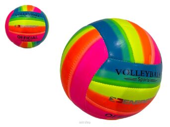 PIŁKA DO SIATKÓWKI TĘCZA FLUO 23 CM 1135