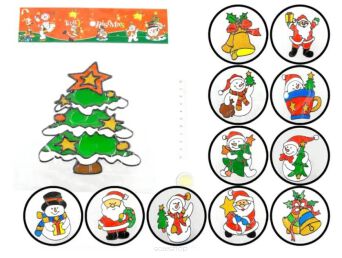 NAKLEJKA ŚW. NA SZYBĘ ŻELOWA 20X20 CM (12) 4561