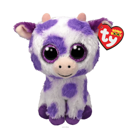 TY PLUSZ 15 CM FIOLETOWA KROWA ETHEL 3451 NN