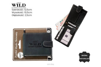 PORTFEL MĘSKI SKÓRA N992L-CHM-BL BLACK 9007 NN