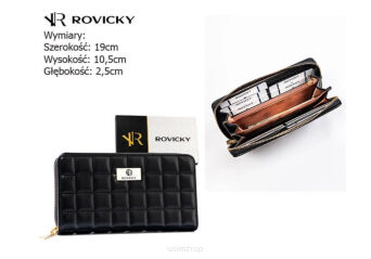 PORTFEL DAMSKI PIÓRNIK  R-PKK-01 BLACK 5994 NN