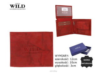 PORTFEL MĘSKI SKÓRA AW-N7-MAL RED 0189 NN