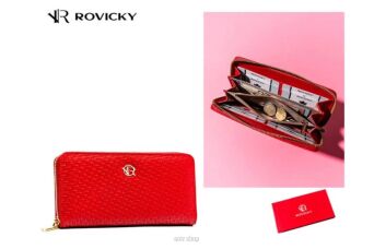 PORTFEL DAMSKI PIÓRNIK R-PRK-01-D2 RED 2771 NN