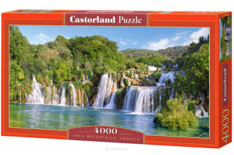 CASTOR PUZZLE 4000 KRKA WATERFALLS CROATIA 0133