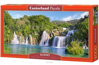CASTOR PUZZLE 4000 KRKA WATERFALLS CROATIA 0133