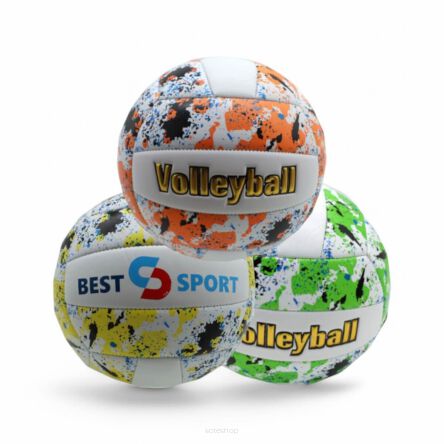 PIŁKA DO SIATKÓWKI BEST SPORT MIX 3 KOL 22 CM 0125
