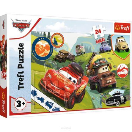 TREFL PUZZLE 24 MAXI WESOŁE AUTA CARS 3 3522 NN