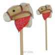 HOBBY HORSE KOŃ NA KIJU BEŻOWY Z DŹW. 72 CM 8187 - 2