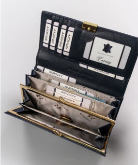 PORTFEL DAMSKI SKÓRZANY RH-24A-1-SH BLUE 8193 NN