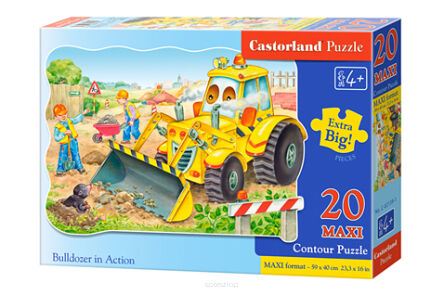 CASTOR PUZZLE 20 MAXI BULLDOZER IN ACTION 2139