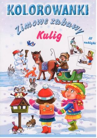 KOLOROWANKA ZIMOWE ZABAWY KULIG 4891