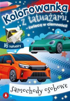 KOLOROWANKA TATUAŻE ŚWIECĄCE SAMOCH OSOB 9777