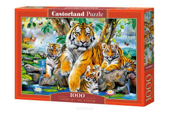 CASTOR PUZZLE 1000 TIGERS BY THE STREAM 4413