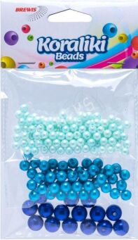 KORALIKI ZESTAW 3 KOLORY 36G NIEBIESKIE 4943