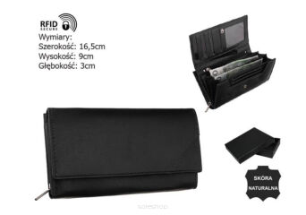 PORTFEL DASMKI SKÓRA RD-24-GCL-NL BLACK 8460 NN