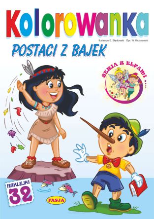 KOLOROWANKA A4 POSTACI Z BAJEK 4372