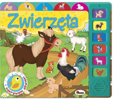 KSIĄŻKA ODKRYWAM DŹWIĘKI ZWIERZĘTA 2512