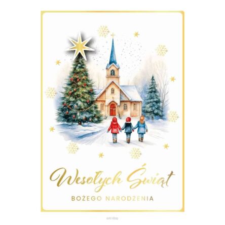 KARTKA BN WESOŁYCH ŚWIĄT PASTERKA 8157 NN