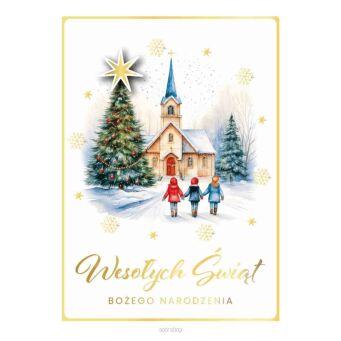 KARTKA BN WESOŁYCH ŚWIĄT PASTERKA 8157 NN