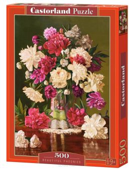 CASTOR PUZZLE 500 BEAUTIFUL PHEONIES 3780