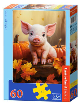 CASTOR PUZZLE 60 CUTE FALL PIGLET 6285