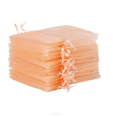 TOREBKI Z ORGANZY ECRU 12x18 CM (24) 8179 NN