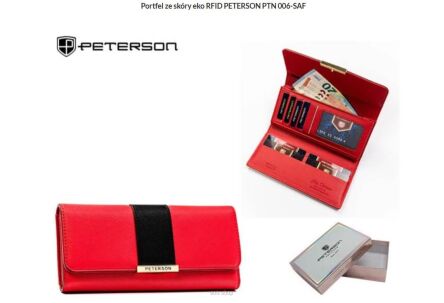 PORTFEL DAMSKI EKO PTN 006-SAF RED-BL 9796 NN
